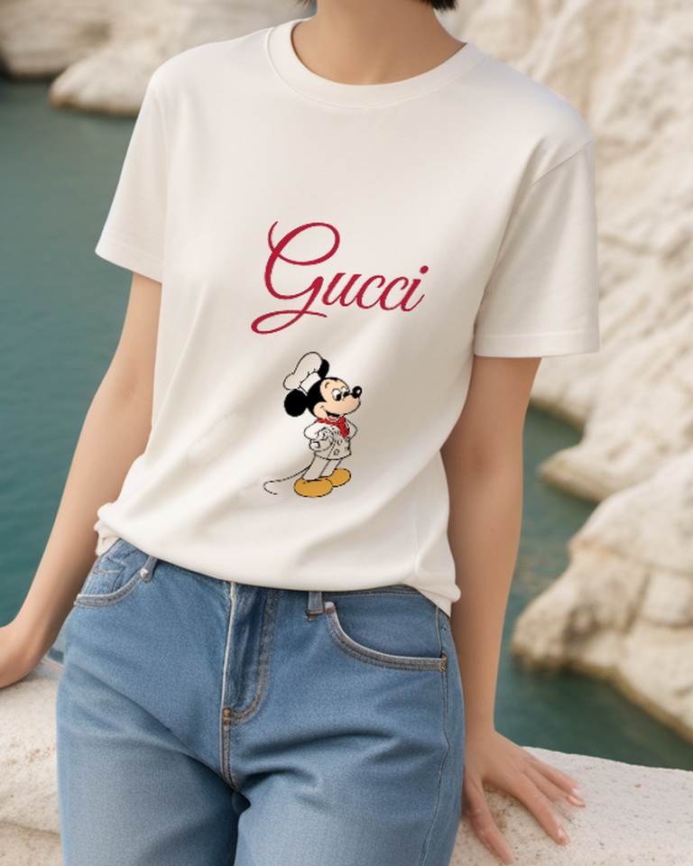 Ivory Chef Mouse Graphic T-Shirt - styled view 5