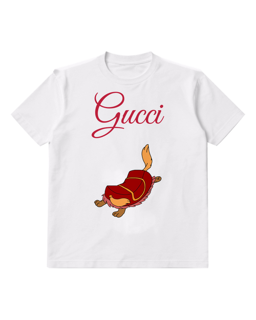 White Running Brown Turtle Graphic T-Shirt - front product view