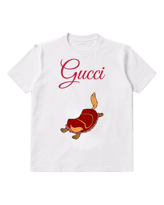 White Running Brown Turtle Graphic T-Shirt - front product view