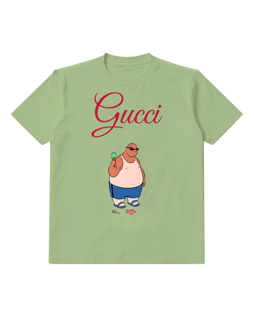 Sage Green Pink Vest Beach Companion Graphic T-Shirt - front product view