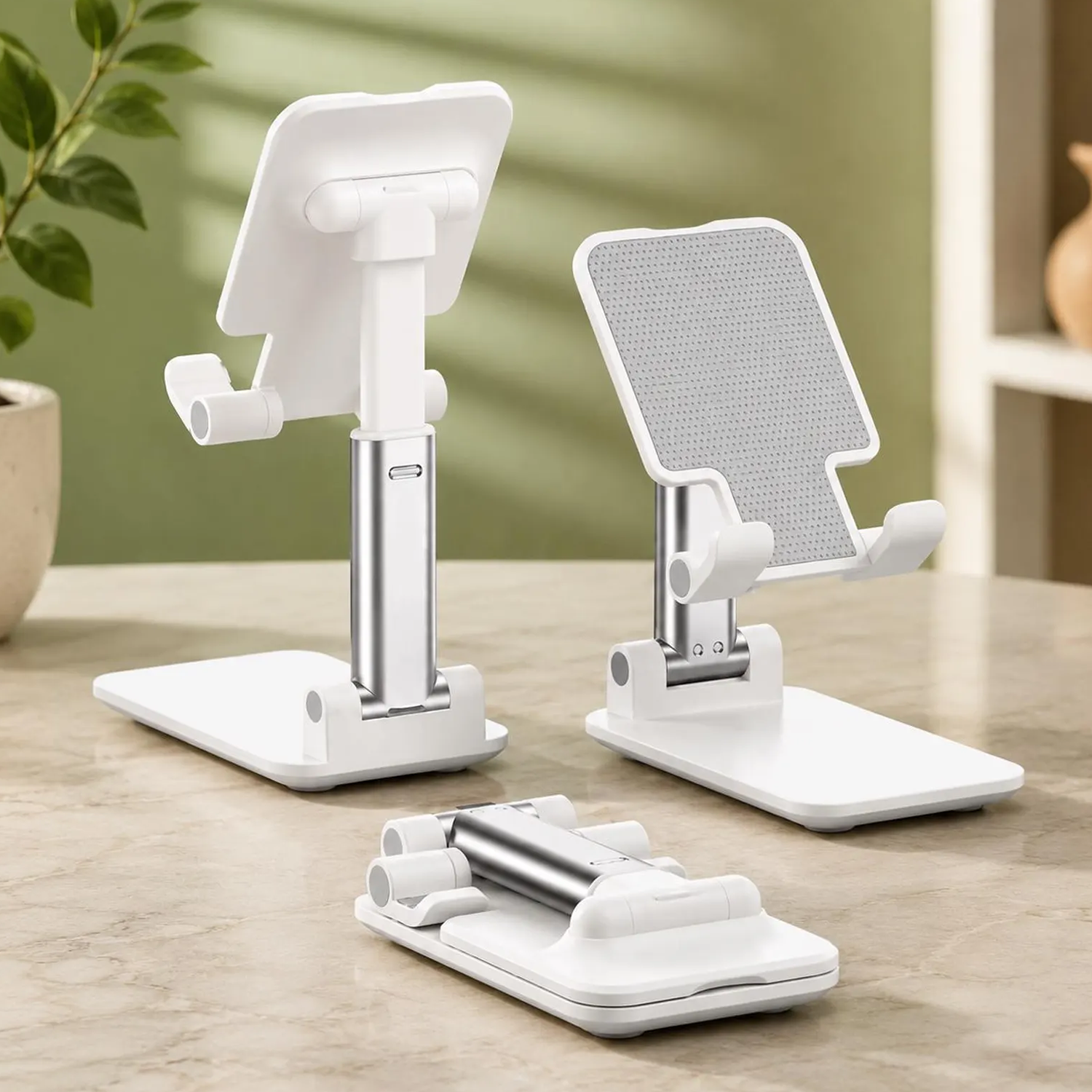 Height‑Tunable Folding Device Cradle Compact Multi‑Angle Support For Smartphones And Mini Tablets