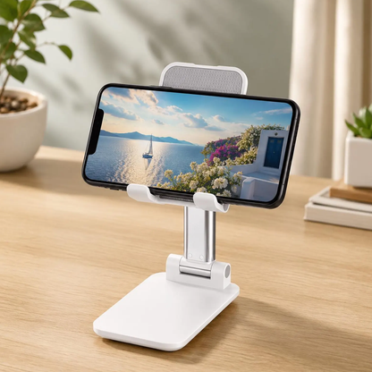 Height‑Tunable Folding Device Cradle Compact Multi‑Angle Support For Smartphones And Mini Tablets