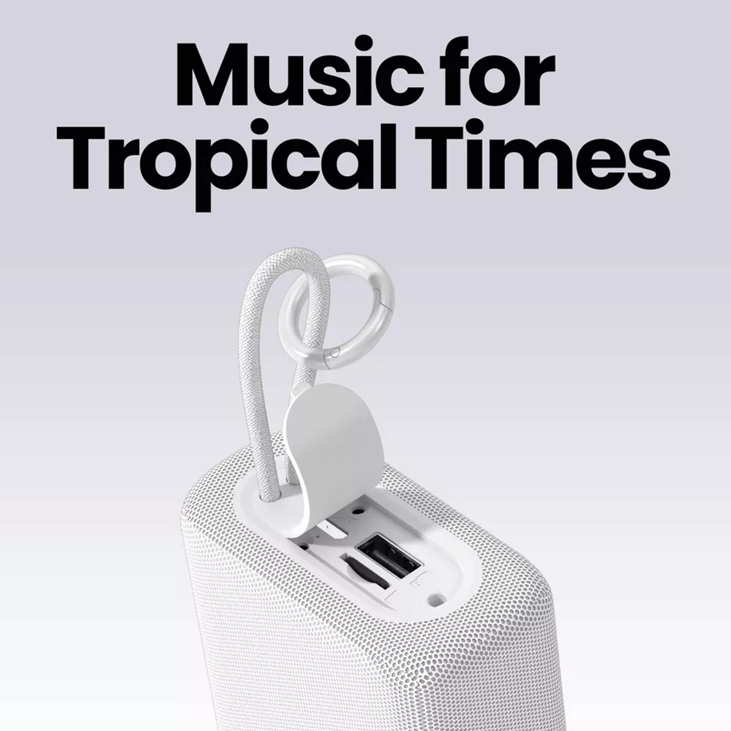 Compact Outdoor Wireless Speaker Splash‑Resistant Audio Device With Quick‑Clip Lanyard