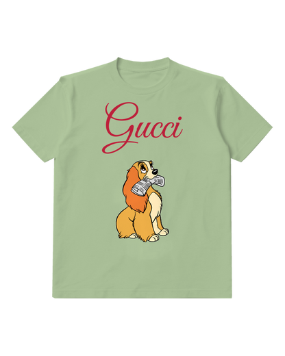 Sage Green Lady Sitting Holding Newspaper Graphic T-Shirt - front product view