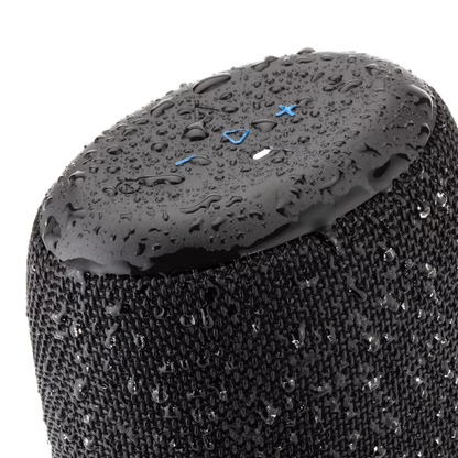 Submersible Resilient Wireless Speaker Portable Audio Unit With Integrated Carry Strap