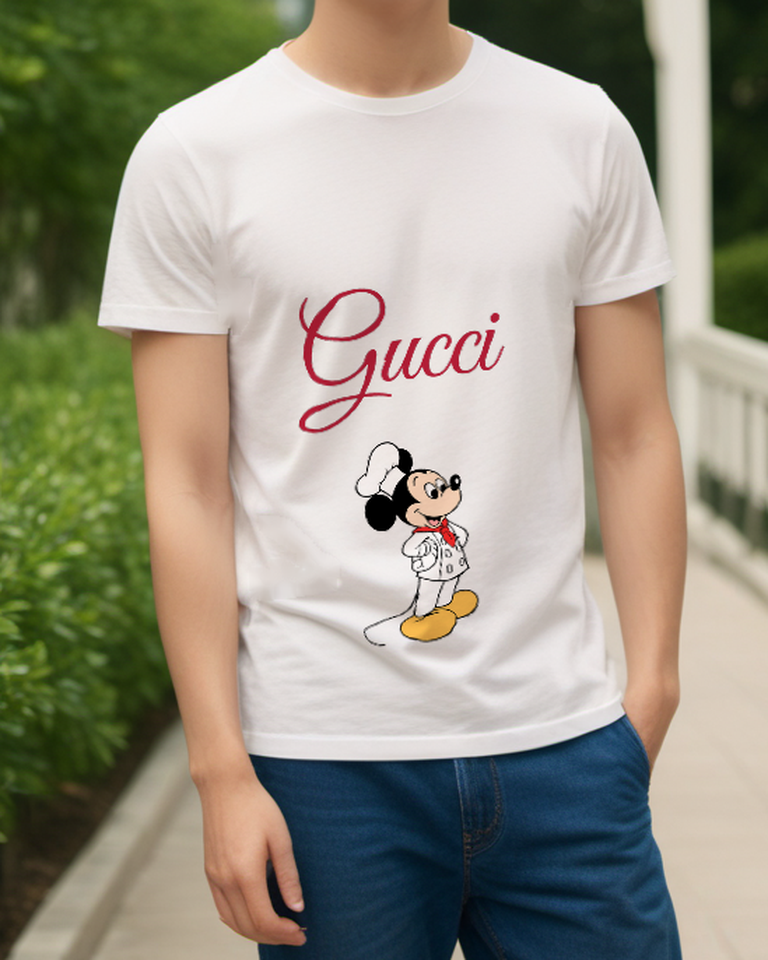 Ivory Chef Mouse Graphic T-Shirt - styled view 2
