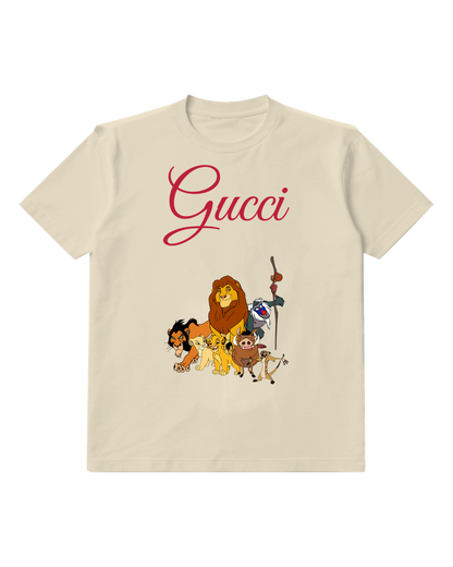 Ivory Lion And Safari Friends Graphic T-Shirt - front product view