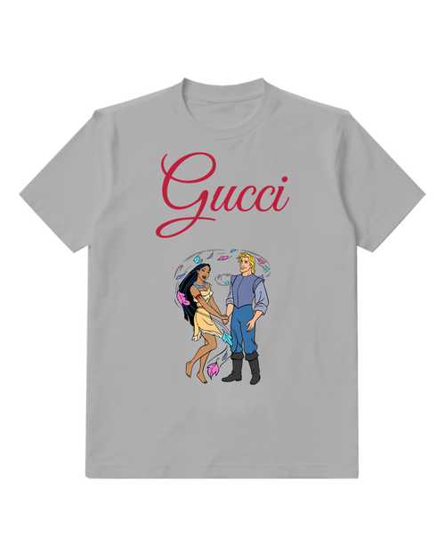 Gray Explorer And Dark Haired Woman Graphic T-Shirt - front product view