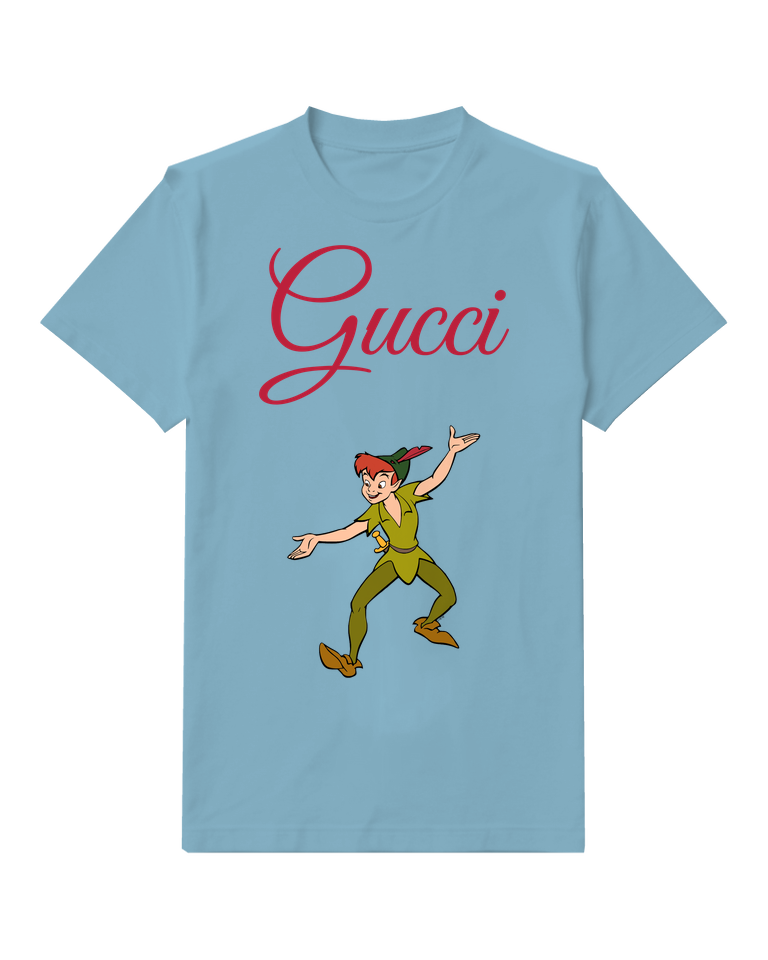 Dusty Blue Green Clad Boy Outstretched Arms Graphic T-Shirt - front product view