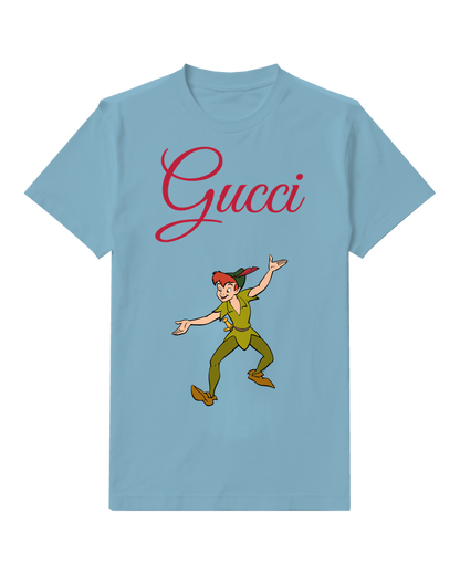 Dusty Blue Green Clad Boy Outstretched Arms Graphic T-Shirt - front product view