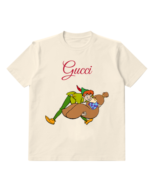 Ivory Green Clad Boy In Flight Graphic T-Shirt - front product view