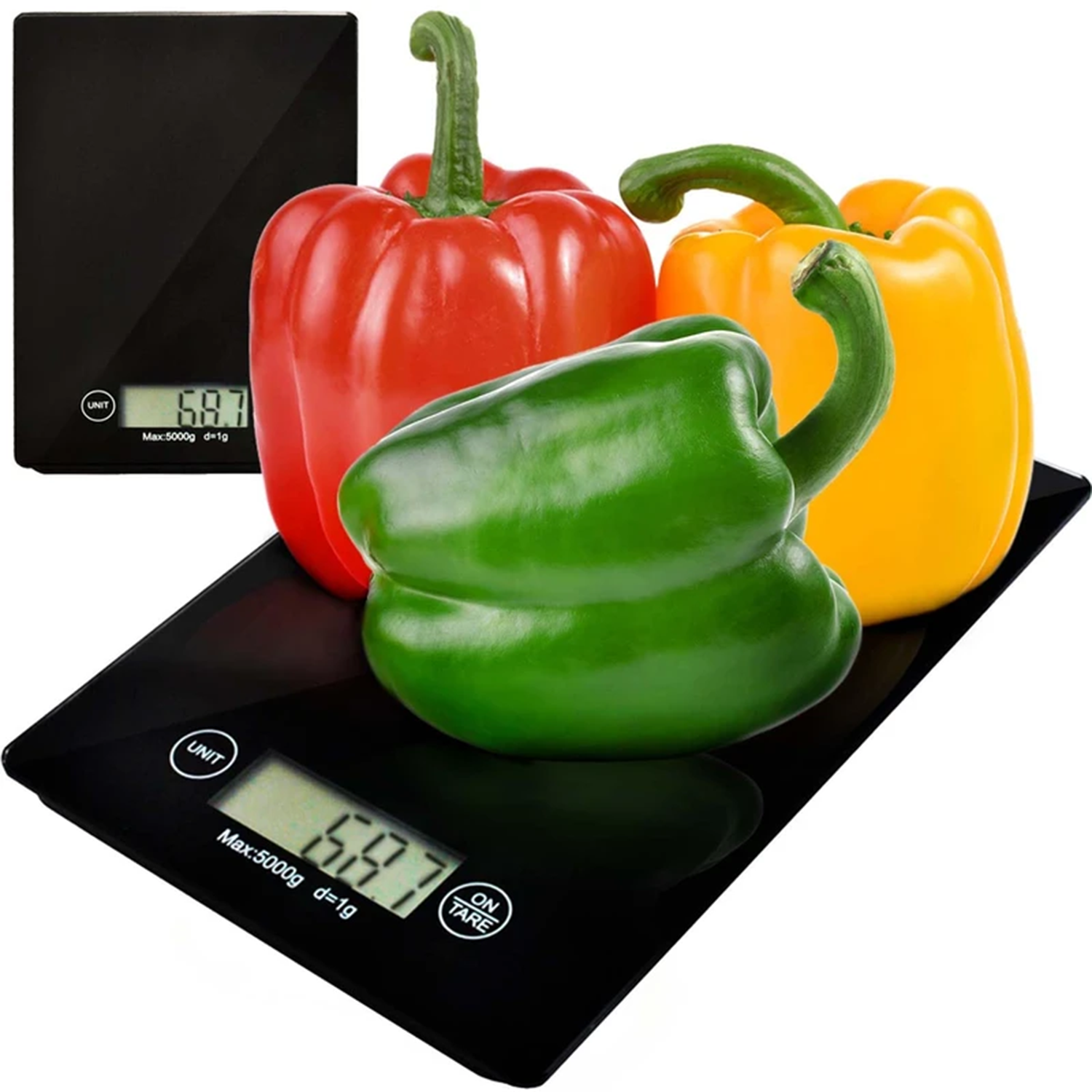 Slim Flat Digital Kitchen Scale With Tare Mode And Multi‑Unit Selection For Meal Preparation