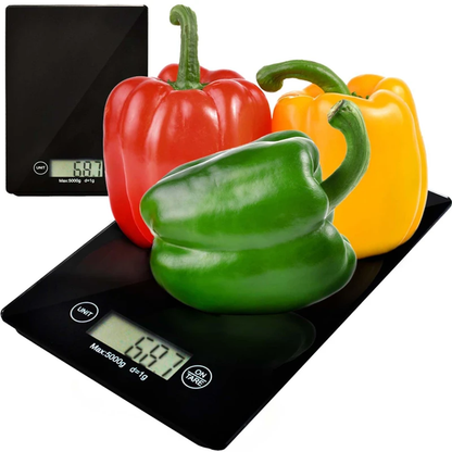 Slim Flat Digital Kitchen Scale With Tare Mode And Multi‑Unit Selection For Meal Preparation