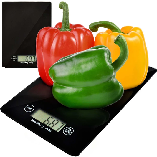 Slim Flat Digital Kitchen Scale With Tare Mode And Multi‑Unit Selection For Meal Preparation