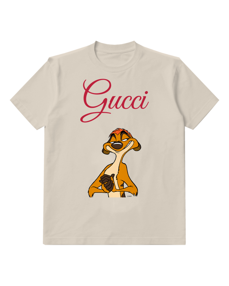 Ivory Timon Smiling Clasping Hands Graphic T-Shirt - front product view