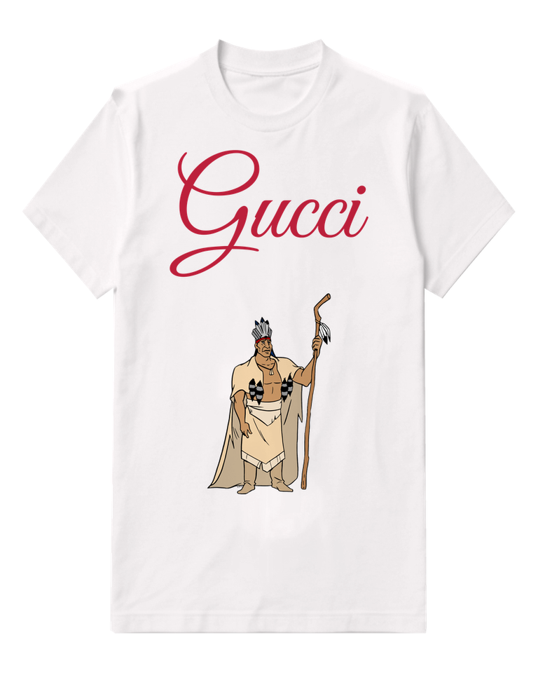 White Crowned Elder With Tall Staff Graphic T-Shirt - front product view