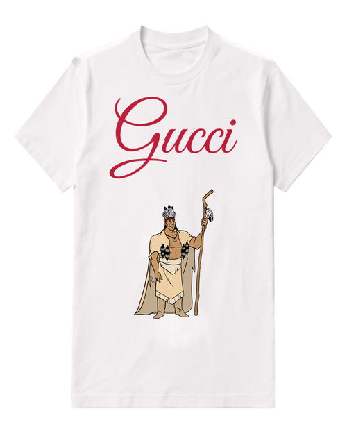White Crowned Elder With Tall Staff Graphic T-Shirt - front product view