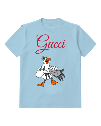 Sky Blue Seabird Orange Feet Graphic T-Shirt - front product view