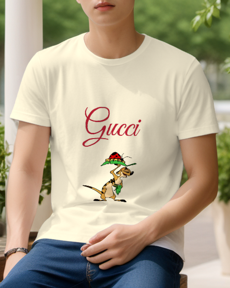 Ivory Feather Hat Meerkat Graphic T-Shirt - styled view 4