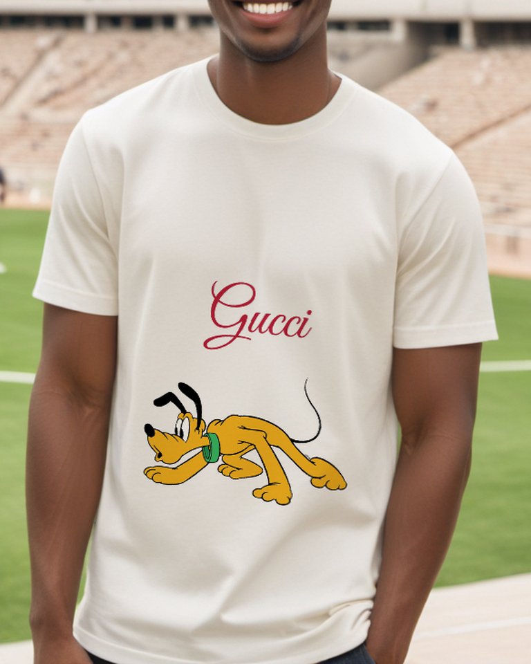 Ivory Sneaking Yellow Dog Graphic T-Shirt - styled view 5