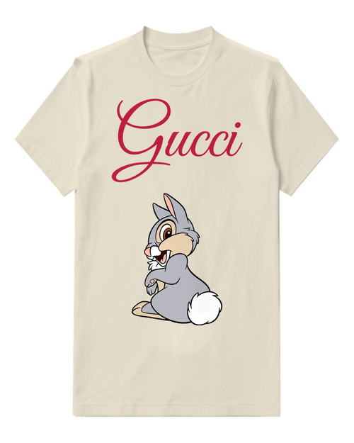 Ivory Thumper Smiling Sitting Upright Graphic T-Shirt - front product view