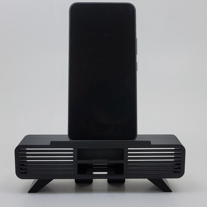 Retro Television‑Shaped Desktop Phone Cradle For Hands‑Free Viewing And Desk Tidy Setup