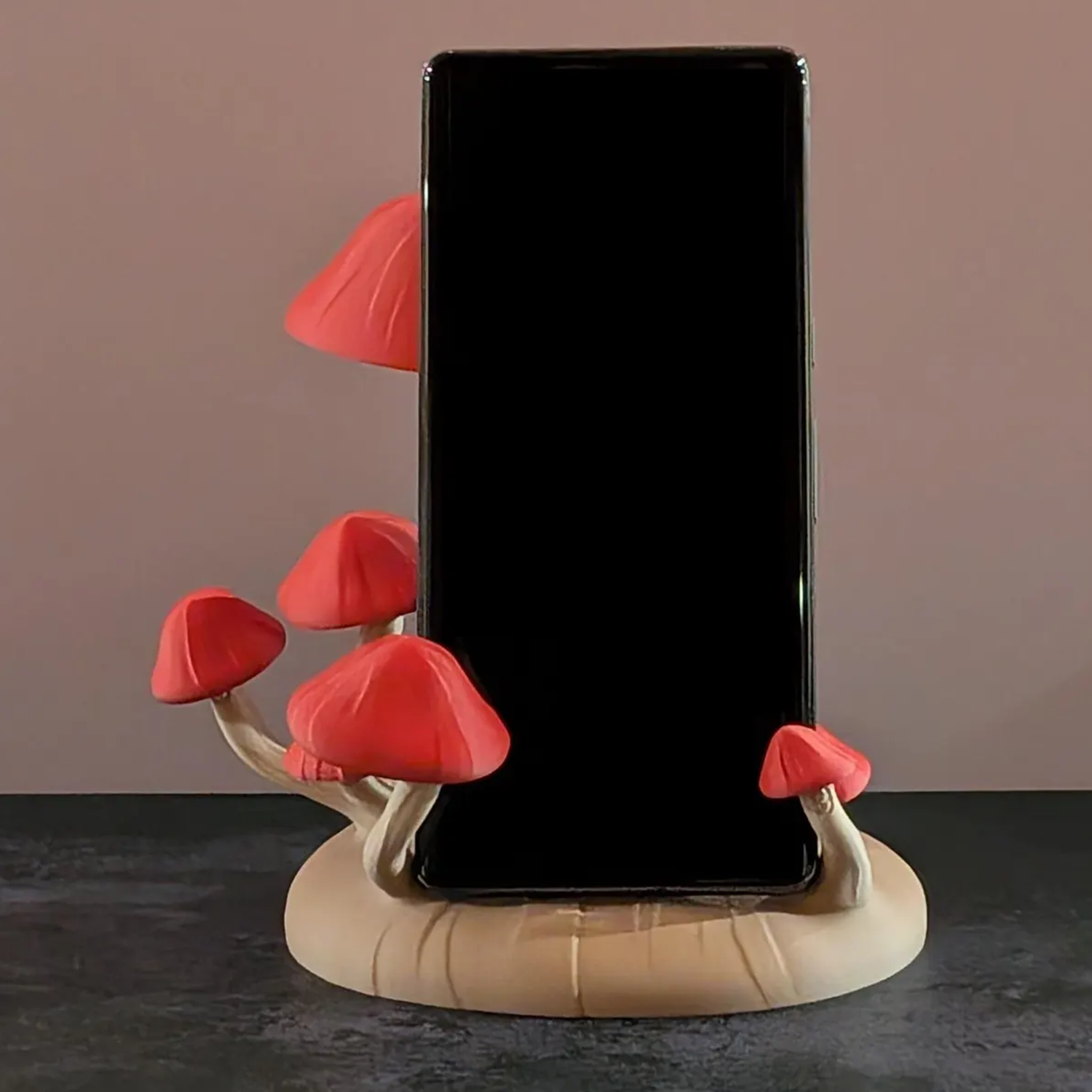 Whimsical Forest‑Themed Cell Phone Cradle Dual‑Purpose For Desktop Ornament And Device Support