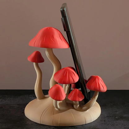 Whimsical Forest‑Themed Cell Phone Cradle Dual‑Purpose For Desktop Ornament And Device Support