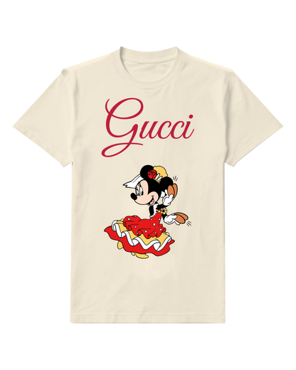 Ivory Minnie Mouse Flamenco Dancing Graphic T-Shirt - front product view