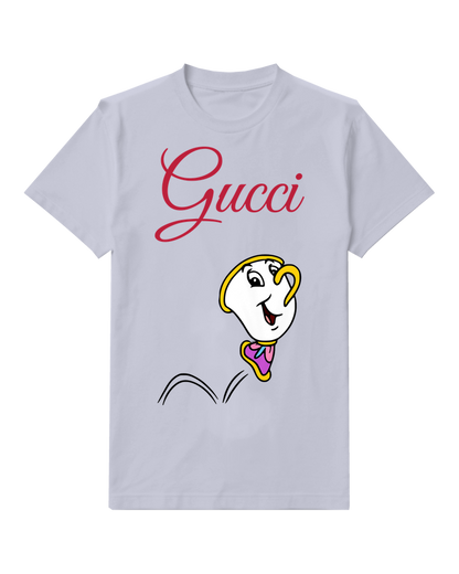 Pale Lavender Smiling Mirror Face Graphic T-Shirt - front product view