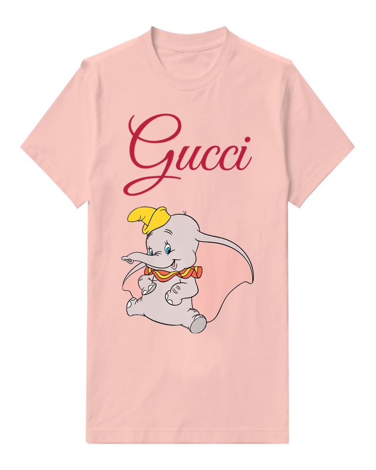 Blush Pink Baby Elephant Sitting With Cape Graphic T-Shirt - front product view