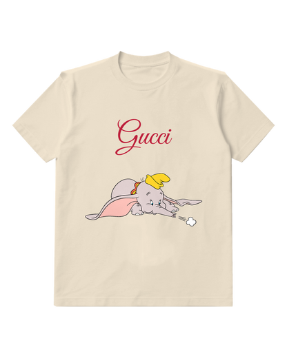 Ivory Dumbo Lying On Belly Graphic T-Shirt - front product view