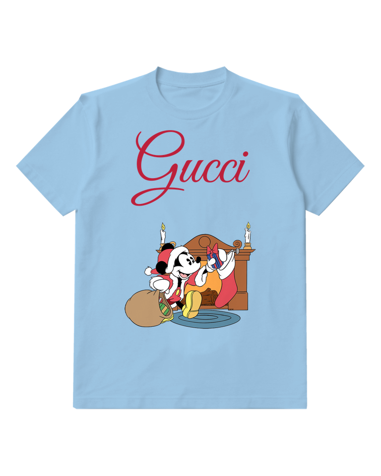 Sky Blue Mouse Royal Chair Graphic T-Shirt - front product view