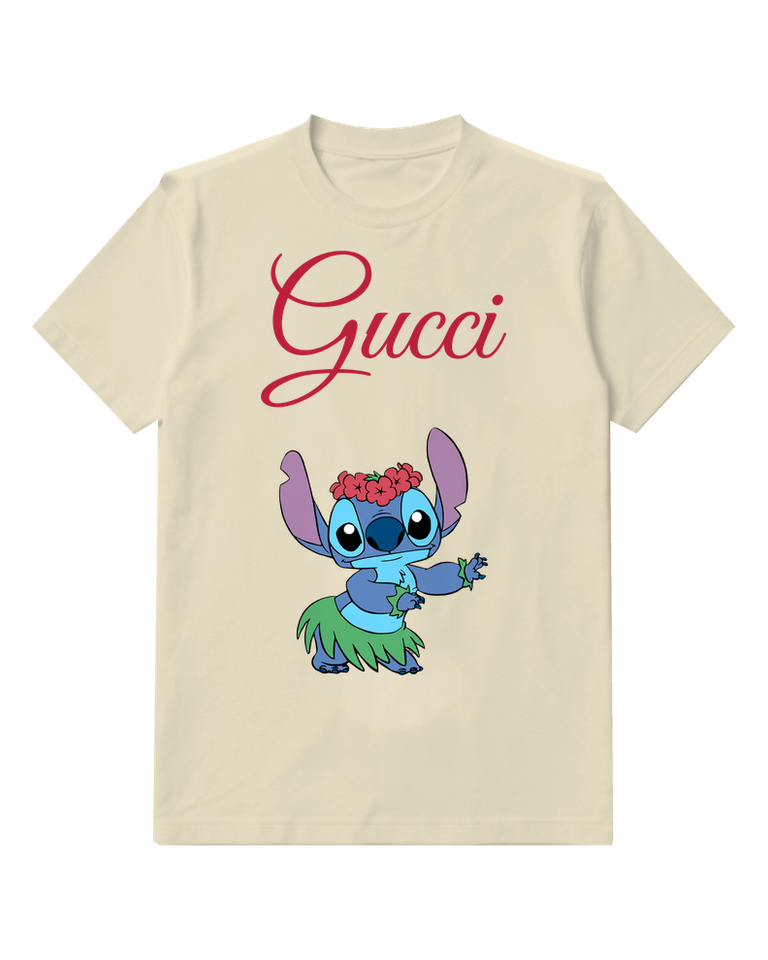 Ivory Stitch Hula Dancing In Grass Skirt Graphic T-Shirt - front product view