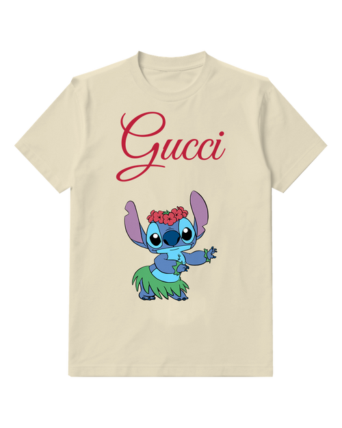 Ivory Stitch Hula Dancing In Grass Skirt Graphic T-Shirt - front product view