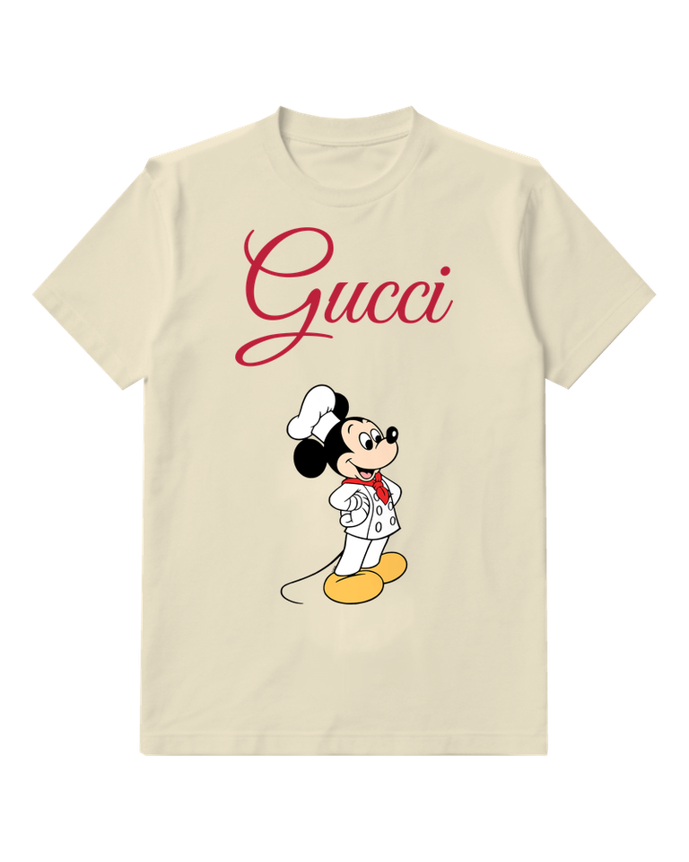 Ivory Chef Mouse Graphic T-Shirt - front product view