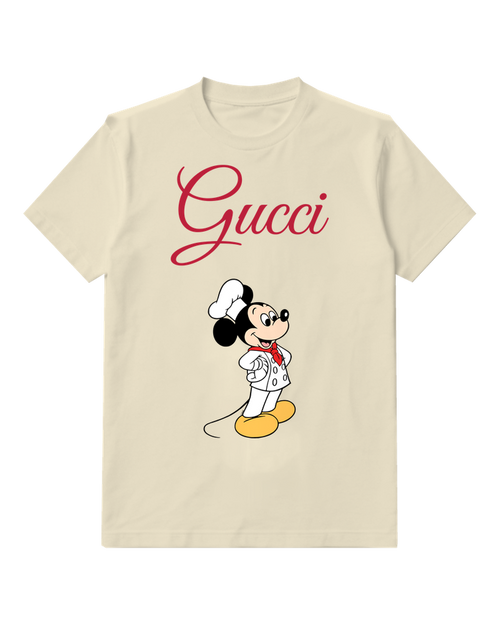 Ivory Chef Mouse Graphic T-Shirt - front product view