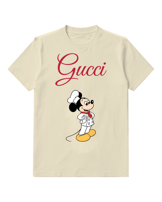 Ivory Chef Mouse Graphic T-Shirt - front product view