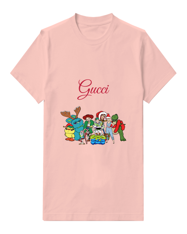 Blush Pink Holiday Creature Gift Group Graphic T-Shirt - front product view