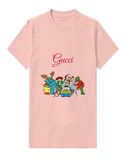 Blush Pink Holiday Creature Gift Group Graphic T-Shirt - front product view