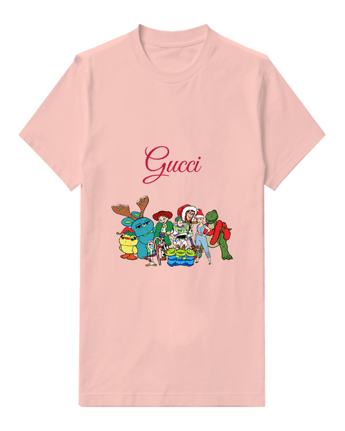 Blush Pink Holiday Creature Gift Group Graphic T-Shirt - front product view