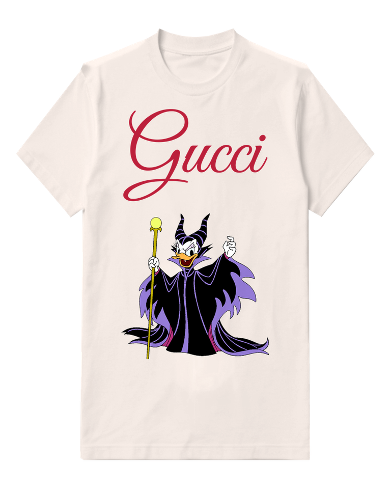 White Daisy Duck As Malevolent Sorceress Graphic T-Shirt - front product view
