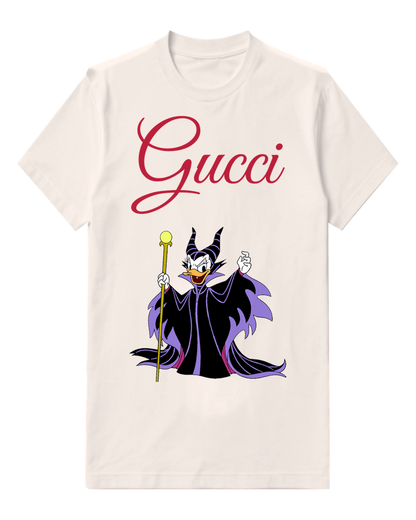 White Daisy Duck As Malevolent Sorceress Graphic T-Shirt - front product view