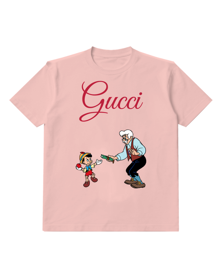 Blush Pink Woodcarver Greeting Puppet Boy Graphic T-Shirt - front product view