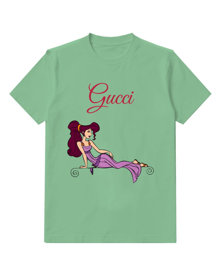 Sage Green Reclining Purple Gown Woman Graphic T-Shirt - front product view