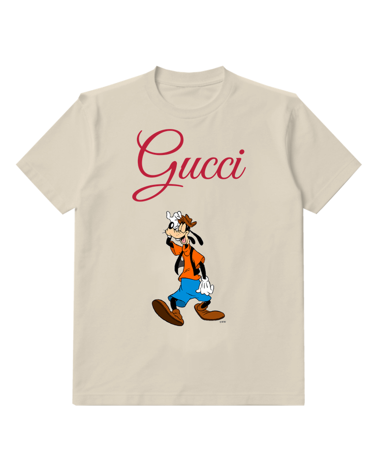Ivory Goofy In Cowboy Hat Walking Forward Graphic T-Shirt - front product view