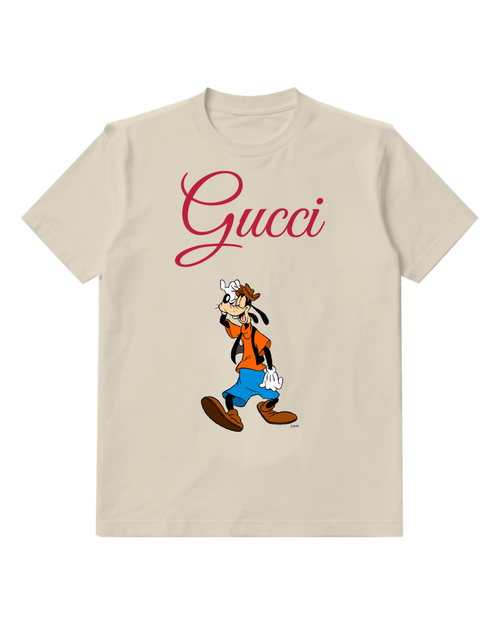 Ivory Goofy In Cowboy Hat Walking Forward Graphic T-Shirt - front product view